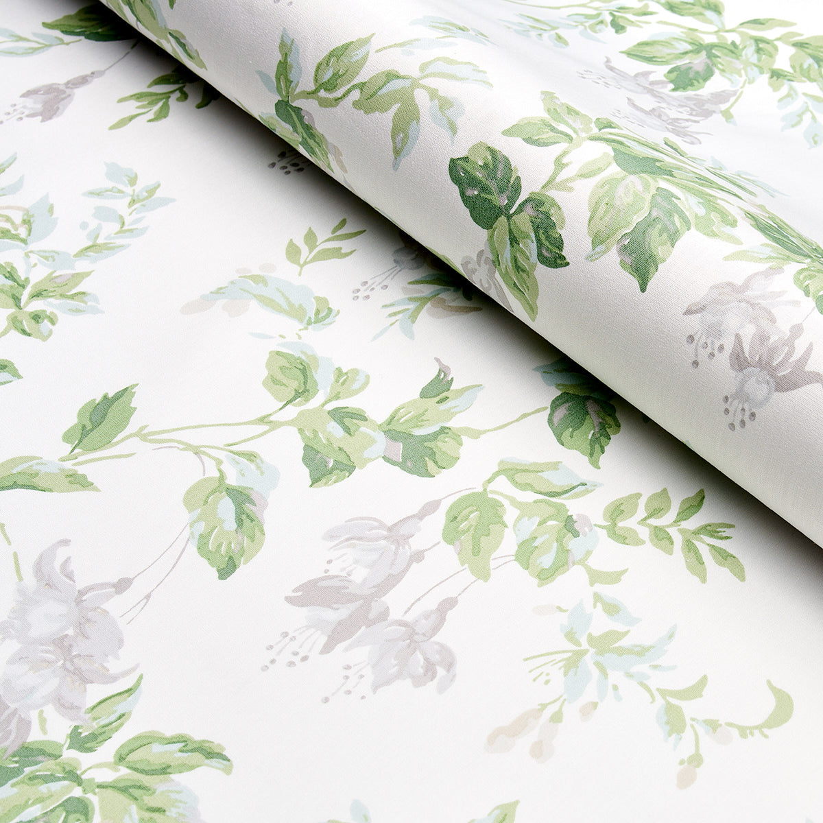 Schumacher Garden Gate Chintz Grey Fabric