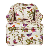 Schumacher Baudin Butterfly Chintz Purple Fabric