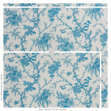 Schumacher San Cristobal Toile Peacock Fabric - Eade's Wallpaper