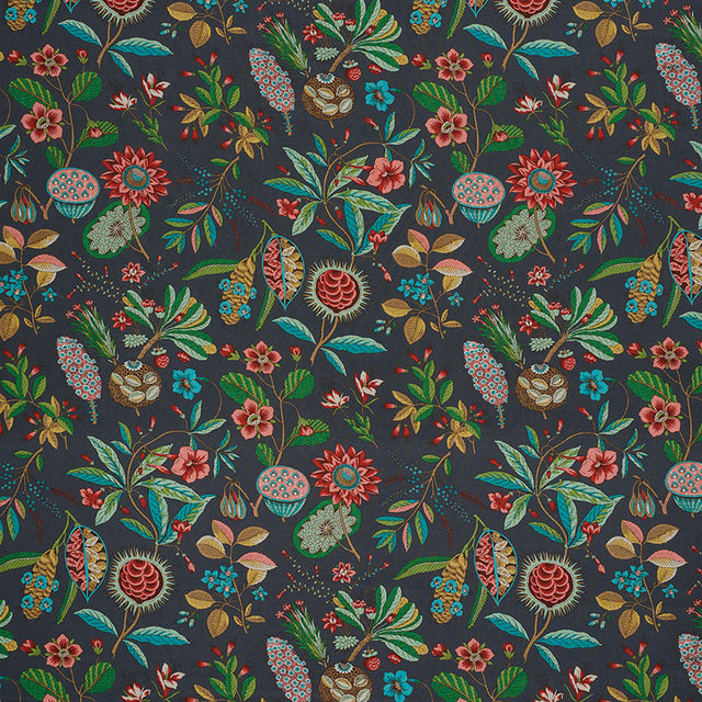 Schumacher Roca Redonda Carbon & Multi Fabric - Eade's Wallpaper