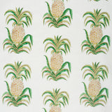 Schumacher Pineapples Chintz Ivory Fabric - Eade's Wallpaper