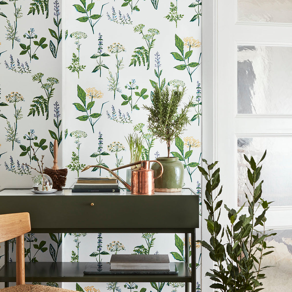 Schumacher 1789 KÃ–KSVÃ„XTER in LEAF Wallpaper - BORÃ…STAPET