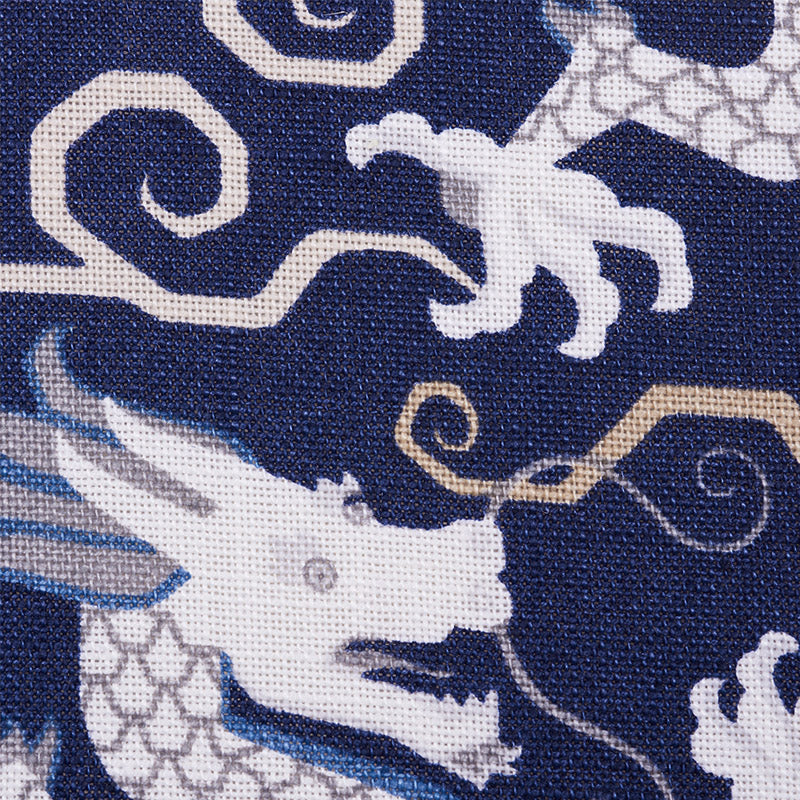 Schumacher 179000 BIXI DRAGON in BLUE Fabric - SCHUMACHER x 