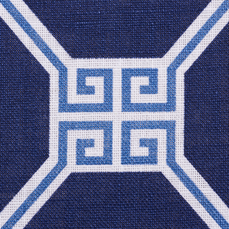Schumacher 179020 OCTAVIA in BLUE Fabric - SCHUMACHER x WILL