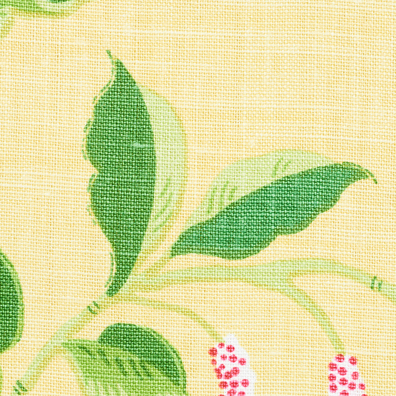 Schumacher Lotus Garden Yellow Fabric - Eade's Wallpaper