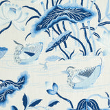 Schumacher Lotus Garden Porcelain Fabric - Eade's Wallpaper