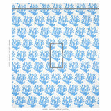 Schumacher Coral Blue Fabric
