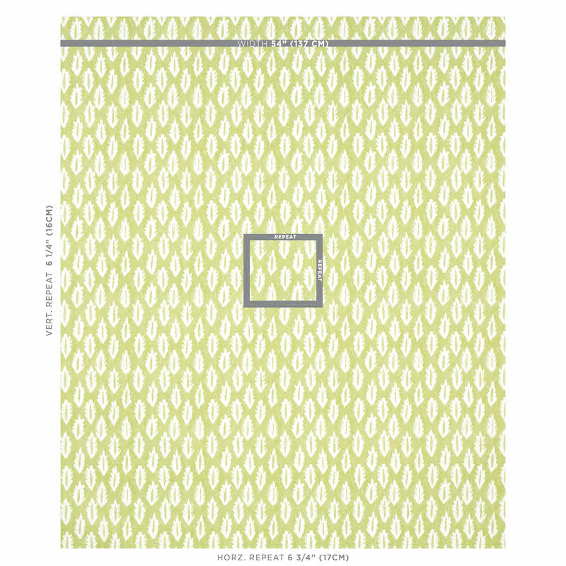 Schumacher Forest Grass Green Fabric