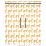 Schumacher Marwari Horse Mustard Fabric - Eade's Wallpaper