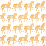 Schumacher Marwari Horse Mustard Fabric - Eade's Wallpaper