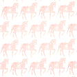 Schumacher Marwari Horse Pink Fabric - Eade's Wallpaper
