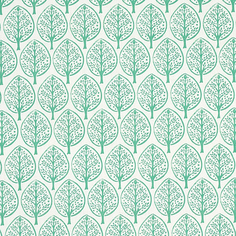 Schumacher Mini Burchettes Sea Glass Fabric - Eade's Wallpaper