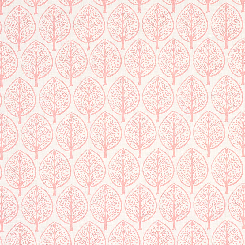Schumacher Mini Burchettes Pink Fabric - Eade's Wallpaper
