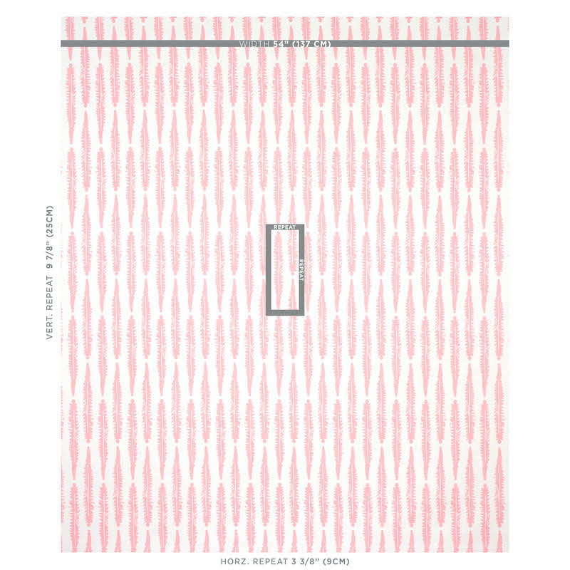 Schumacher Fern Pink Fabric