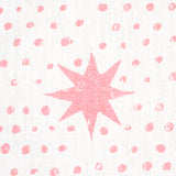 Schumacher Spot & Star Pink Fabric - Eade's Wallpaper