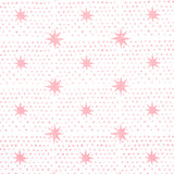 Schumacher Spot & Star Pink Fabric - Eade's Wallpaper