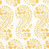 Schumacher Lani Gold Fabric - Eade's Wallpaper