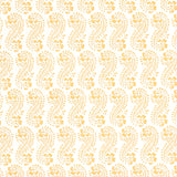 Schumacher Lani Gold Fabric - Eade's Wallpaper