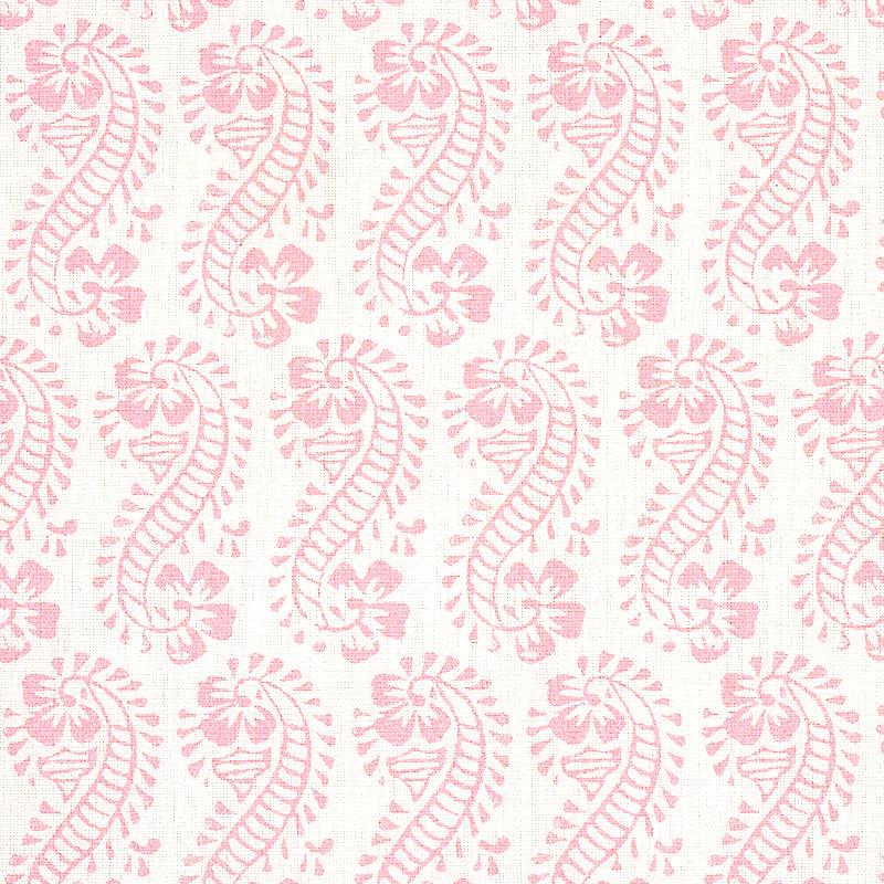 Schumacher Lani Pink Fabric - Eade's Wallpaper