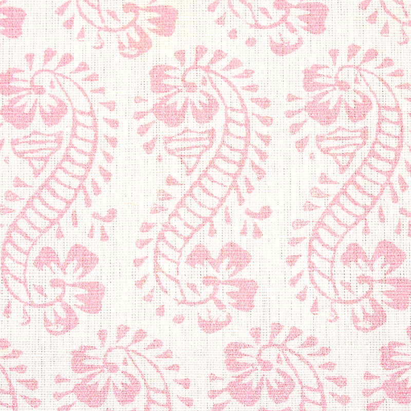 Schumacher Lani Pink Fabric - Eade's Wallpaper