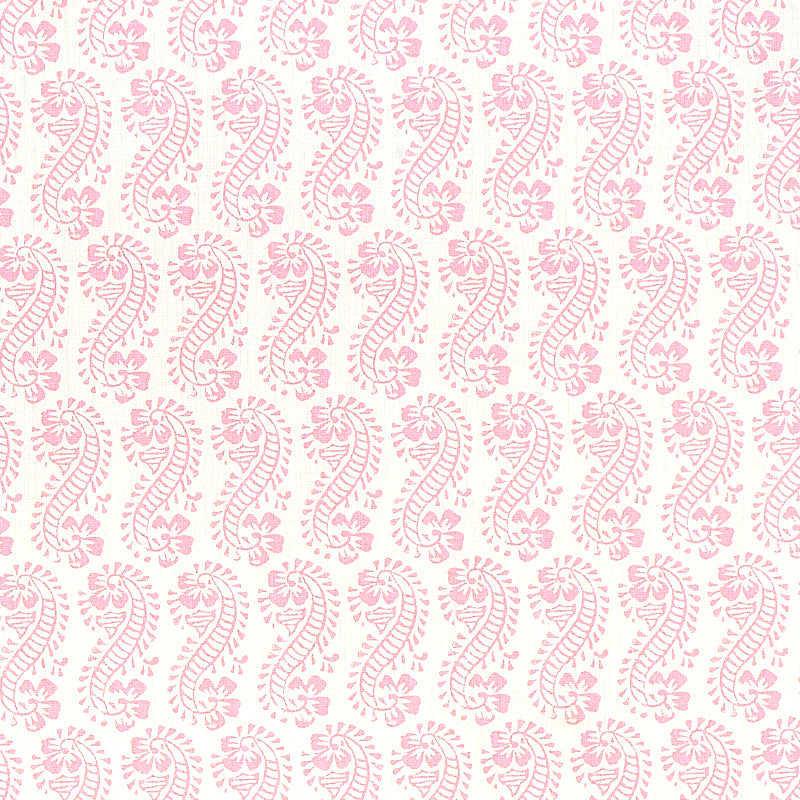 Schumacher Lani Pink Fabric - Eade's Wallpaper