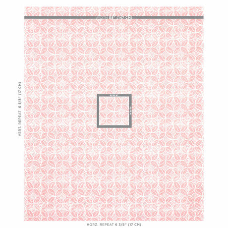 Schumacher Coffee Bean Pink Fabric