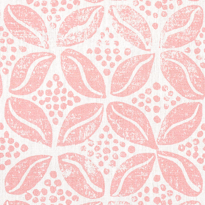 Schumacher Coffee Bean Pink Fabric