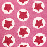 Schumacher Tuk Tuk Hand Block Print Pink Fabric - Eade's Wallpaper