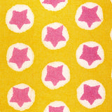 Schumacher Tuk Tuk Hand Block Print Yellow Fabric - Eade's Wallpaper