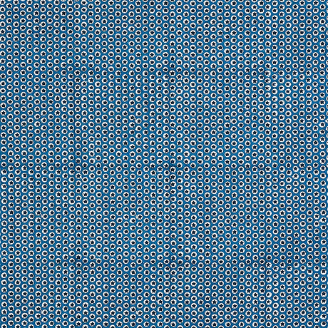 Schumacher Tuk Tuk Hand Block Print Blue Fabric - Eade's Wallpaper
