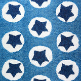 Schumacher Tuk Tuk Hand Block Print Blue Fabric - Eade's Wallpaper