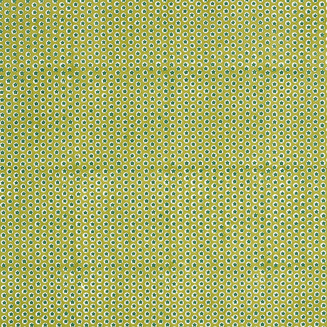 Schumacher Tuk Tuk Hand Block Print Green Fabric - Eade's Wallpaper