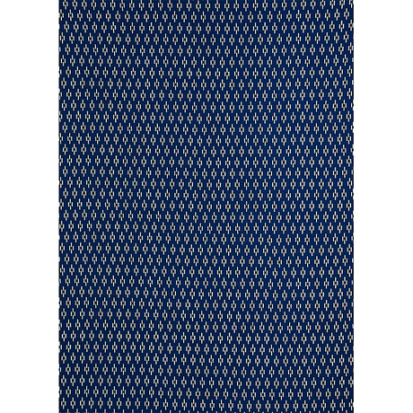 Schumacher Dash Hand Block Print Indigo Fabric