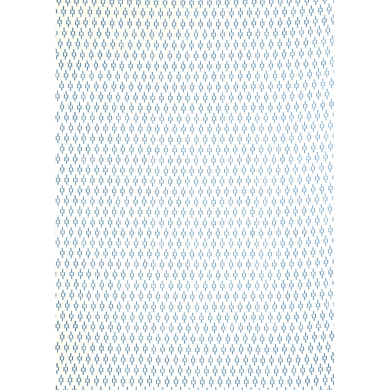 Schumacher Dash Hand Block Print Blue Fabric