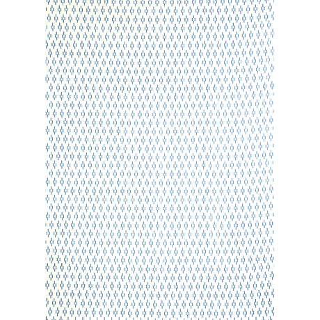 Schumacher Dash Hand Block Print Blue Fabric