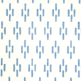 Schumacher Dash Hand Block Print Blue Fabric