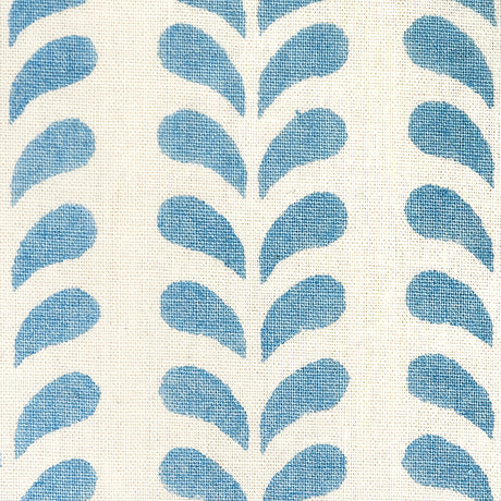 Schumacher Bindi Hand Block Print Blue Fabric