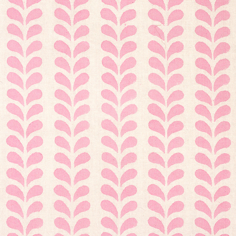 Schumacher Bindi Hand Block Print Pink Fabric