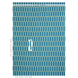 Schumacher Luna Hand Block Print Blue & Turmeric Fabric - Eade's Wallpaper