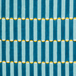 Schumacher Luna Hand Block Print Blue & Turmeric Fabric - Eade's Wallpaper