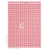 Schumacher Pattee Hand Block Print Pink Fabric - Eade's Wallpaper