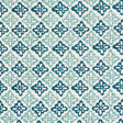 Schumacher Pattee Hand Block Print Blue Fabric - Eade's Wallpaper