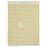 Schumacher Pattee Hand Block Print Turmeric Fabric - Eade's Wallpaper