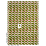 Schumacher Oak Hand Block Print Green Fabric - Eade's Wallpaper