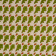 Schumacher Oak Hand Block Print Green Fabric - Eade's Wallpaper