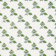 Schumacher Torbay Hand Blocked Print Green Fabric - Eade's Wallpaper