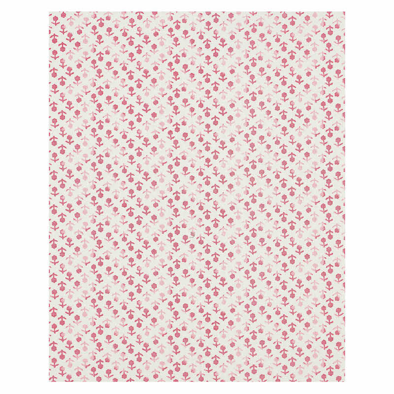 Schumacher Beatriz Handprint Pink Fabric
