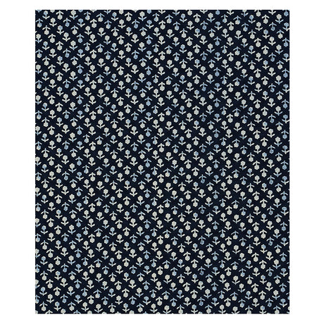 Schumacher Beatriz Handprint Indigo Fabric