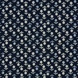 Schumacher Beatriz Handprint Indigo Fabric