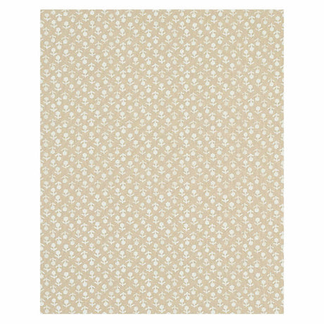 Schumacher Beatriz Handprint Natural Fabric